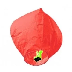 Небесный фонарик красный Конус малый - Цена: 200 р. - Фото 1