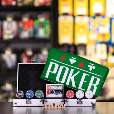 Покер из 300 фишек в алюминиевом кейсе - Цена: 4 500 р. - Фото 1