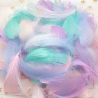 Перья цветные