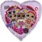 Сердце 18" фольгированное с рисунком - Цена: 150 р. - Фото 5