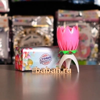 Свеча крутящаяся огненный цветок