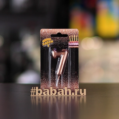 Свеча-цифра 7 - Цена: 90 р. - Фото 1