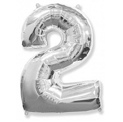 Цифра 2 серебро - Цена: 400 р. - Фото 1