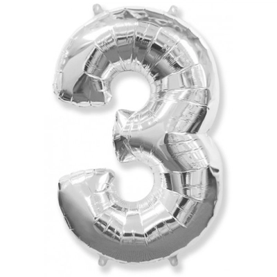 Цифра 3 серебро - Цена: 400 р. - Фото 1