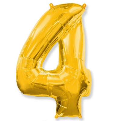 Цифра 4 золото - Цена: 400 р. - Фото 1