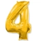 Цифра 4 золото - Цена: 400 р. - Фото 1
