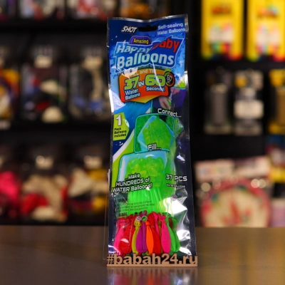 Водные бомбы из 37 шаров (3 насадки) - Цена: 350 р. - Фото 1